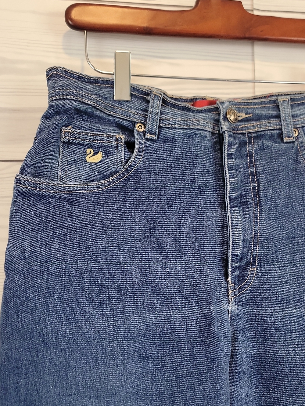 Gloria Vanderbilt Vintage Red Label Blue Denim Jeans Womens Size 14 Waist 31"X27 - Picture 4 of 13